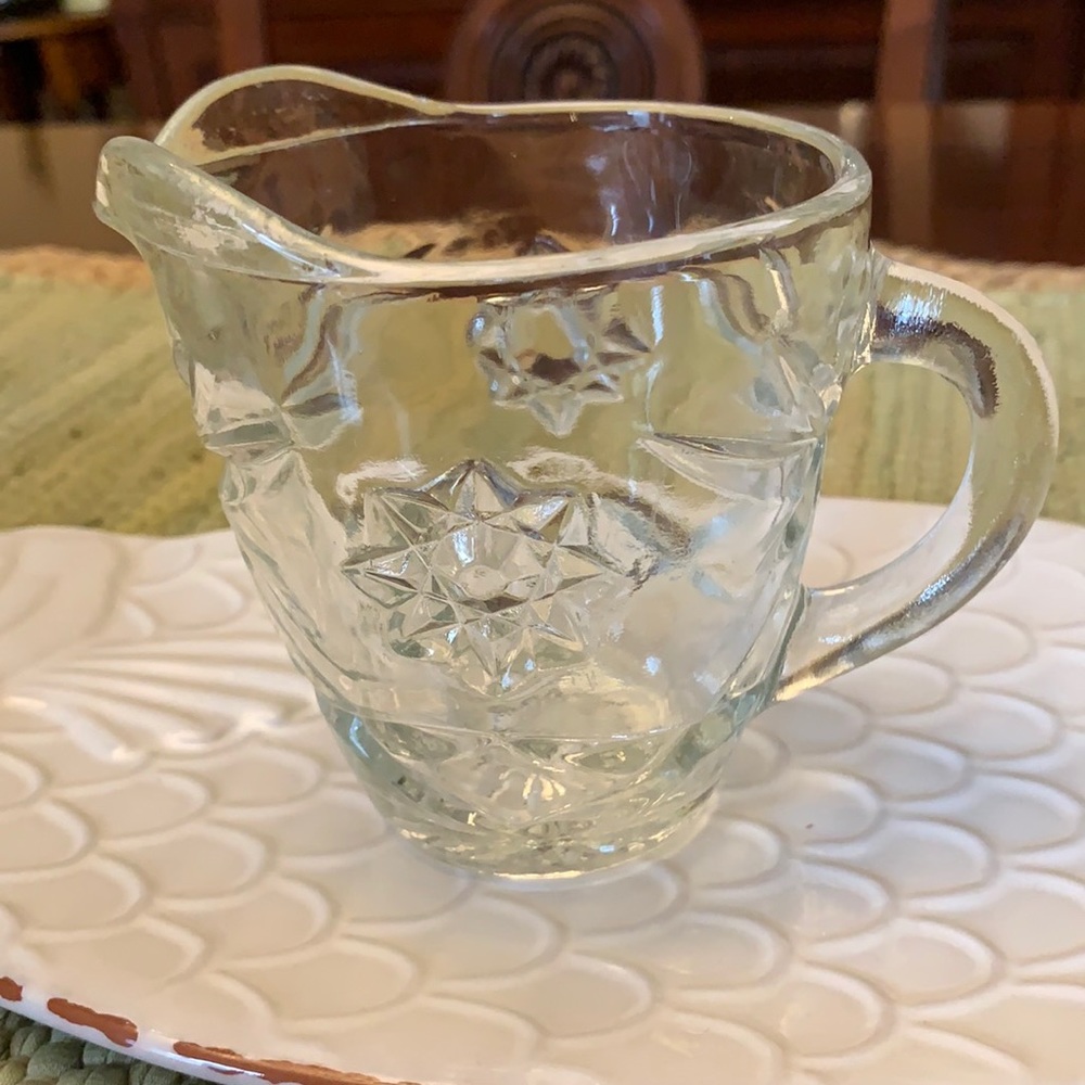 Vintage Cut Crystal Pitcher